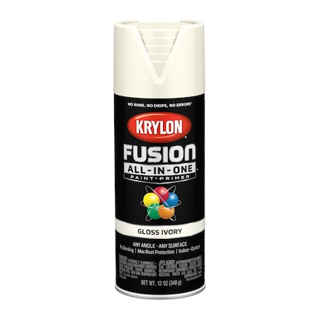 Krylon Spray Paint, Ivory, Gloss, 12 oz 2711